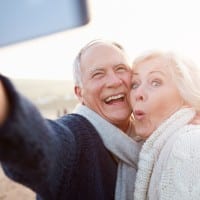 how to market to seniors taking selfie image