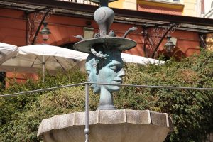 An image of a fountain in Karlovy Vary Czech Republic Janus is the god of thresholds and looks back to the past and into the future - just like this post!